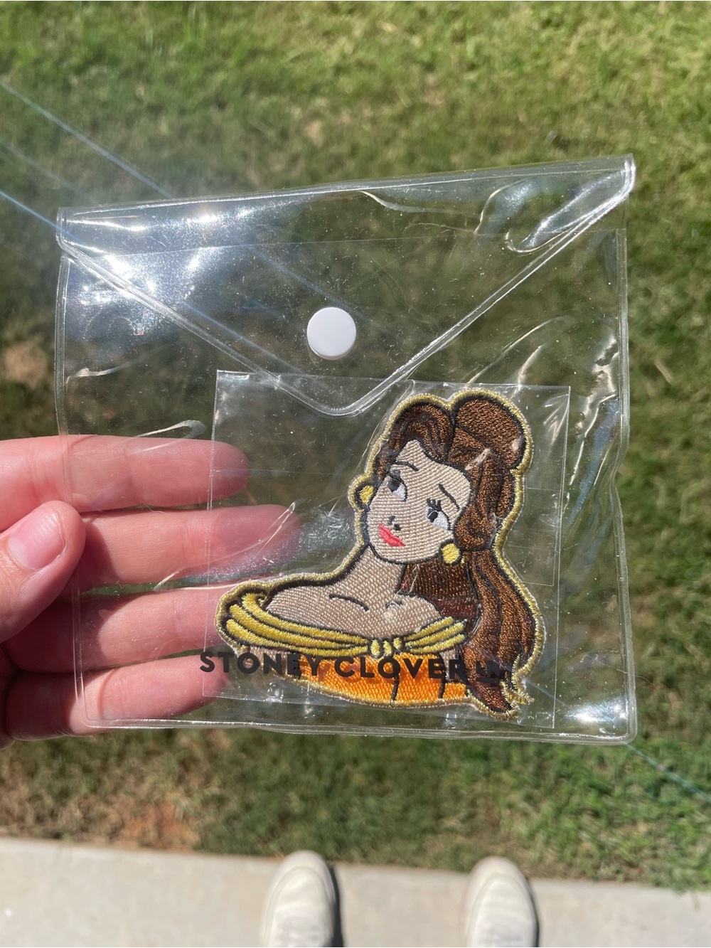 Stoney Clover Lane Yellow & Brown Belle Embroidered Patch